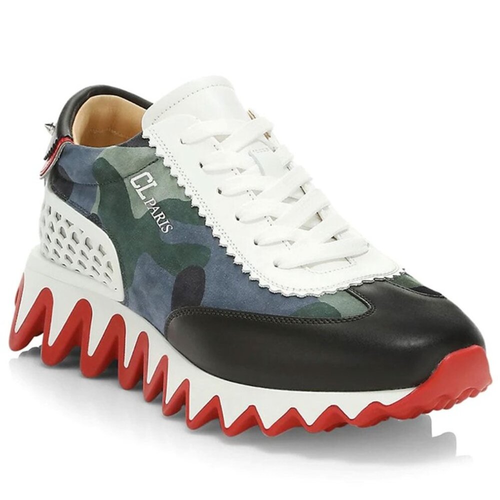 Christian Louboutin Multicolor Camouflage Sneakers